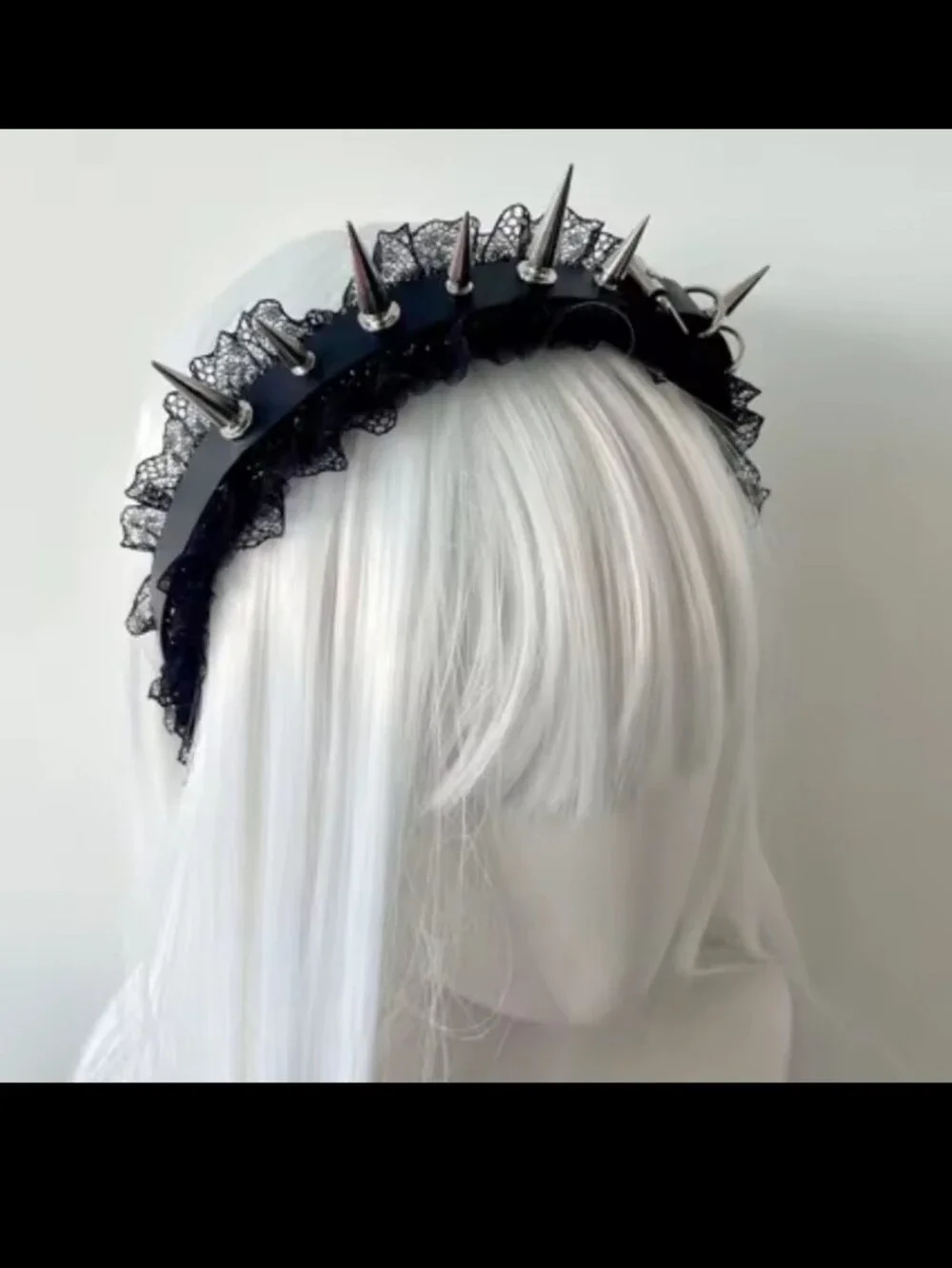 PU Leather Spiked Headband